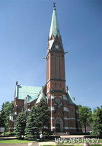 Евангелическо-Лютеранская церковь в центре города КОТКА (KOTKA)
