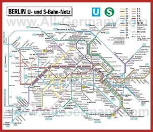 Карта метро Берлина (Схема)