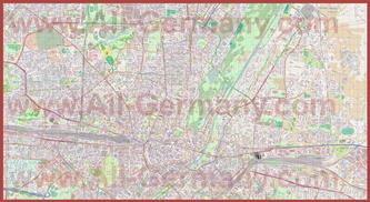 Подробная карта города Мюнхен
