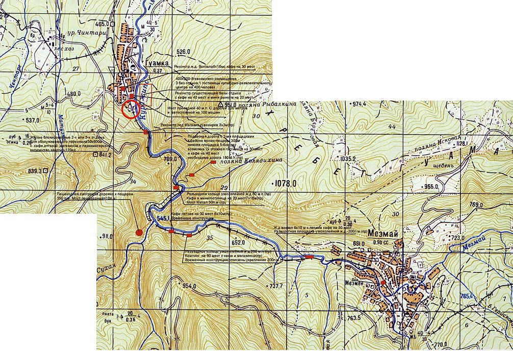 Карта мезмай краснодарского края