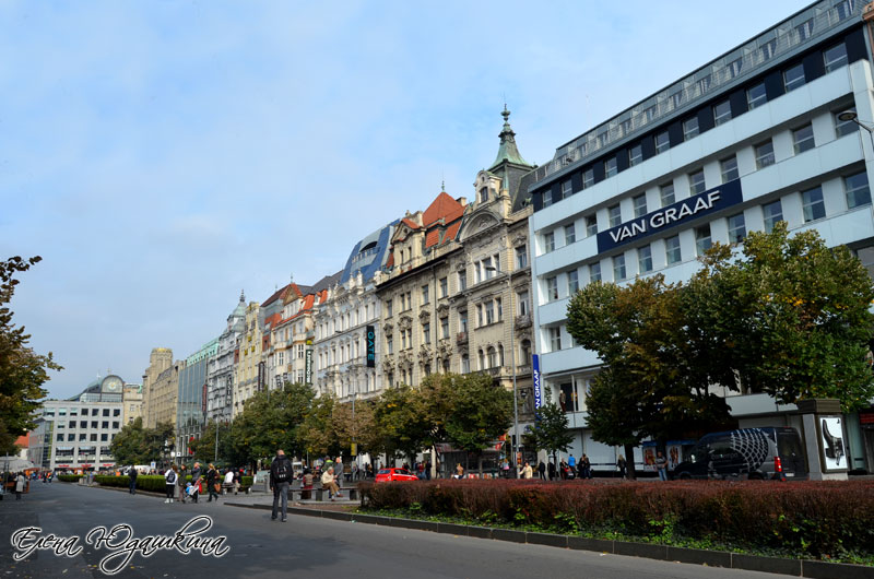 Вацлавская площадь в Чехии
