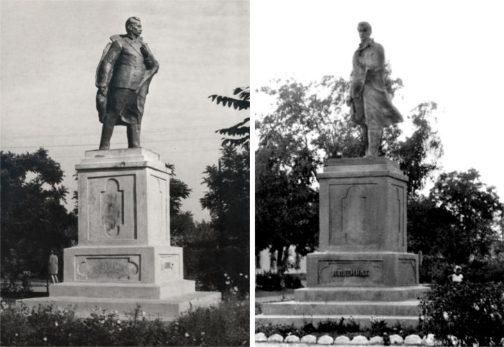 Первый памятник П.П. Шмидту 