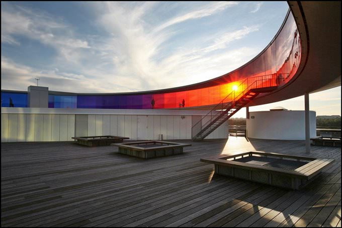 Denmark .The ARoS Aarhus Kunstmuseum. The name ARoS is the Old Danish name of the city Aarhus, while the capitalized letters of the name hint at the Latin word for art, namely ars. 2012 S 1083 Århus1_33