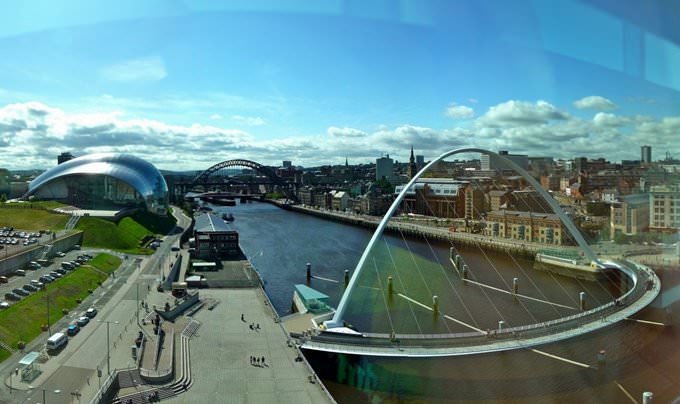 Panorama looking out over the Tyne