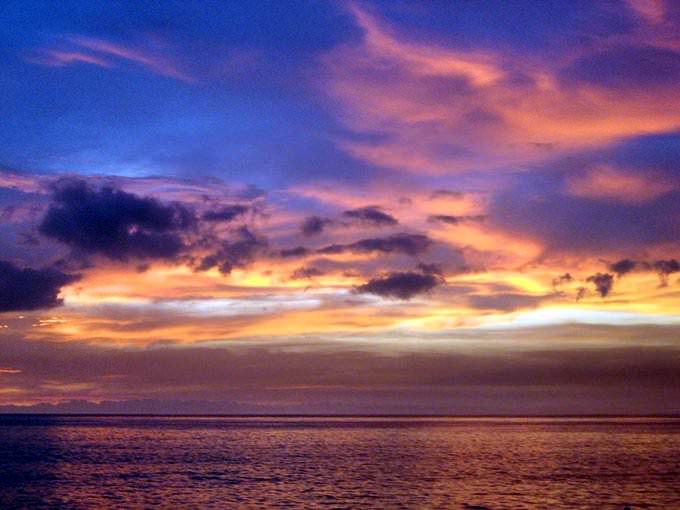 Sunset over the Atlantic, seen from Luanda