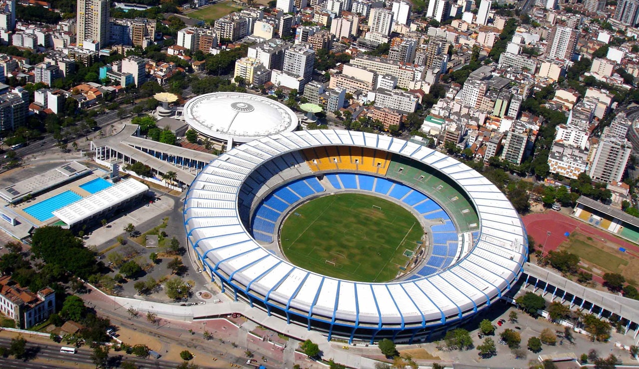 Стадион «Маракана» вид сверху