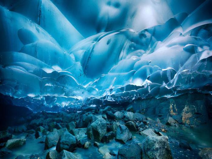 невероятная синева ледника
