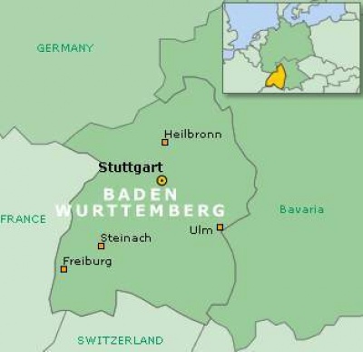  Баден-Вюртемберг карта