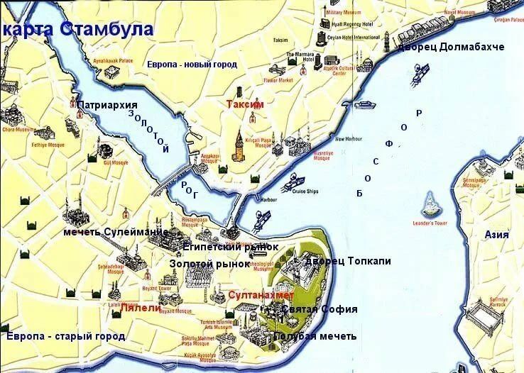 Карта абу даби на русском с достопримечательностями