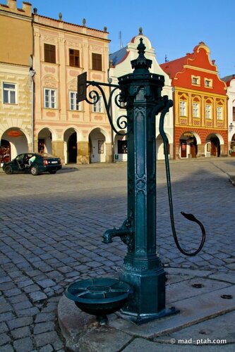 чехия, телч, водяная колонка