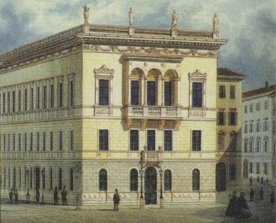 Дворец Револтелла на картине середины XIX века