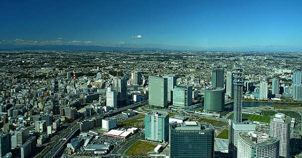 Йокогама вид на город