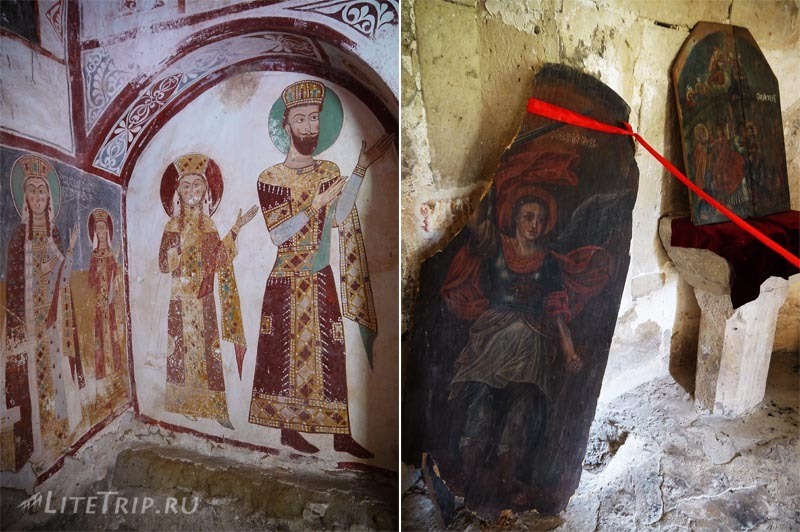 Грузия. Монастырь Гелати - старые фрески.