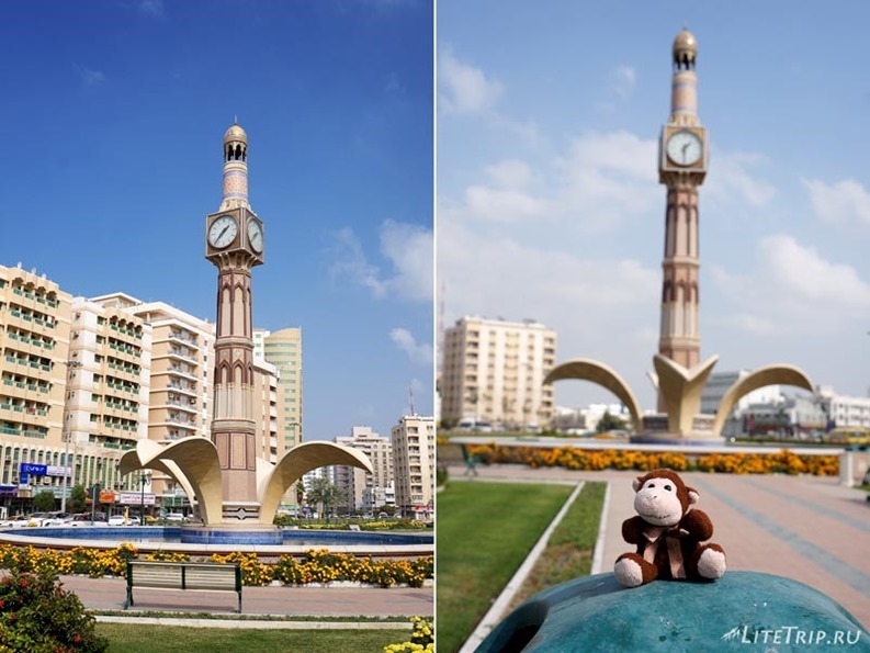 ОАЭ. Шарджа - часы в центре города.