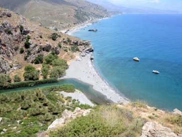 Пляж в Превели. Крит, 2015