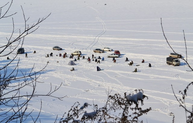 Зимняя рыбалка в Бердске