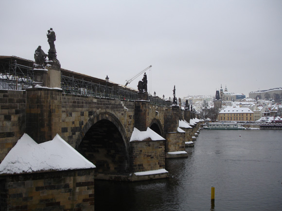 Зимняя Прага - Карлов мост