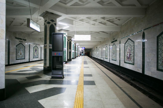 одна из станций казанского метрополитена