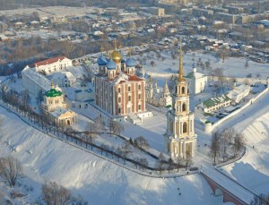 фото рязанского кремля с птичьего полета