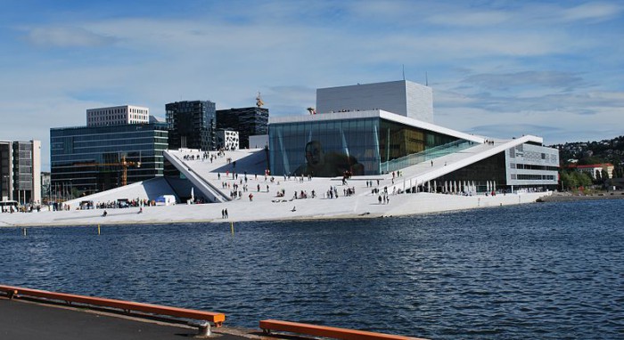 Оперный театр в Осло, фото Helge Høifødt