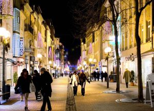 Улица Grand Rue в Люксембурге - центр шоппинга