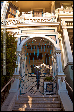 Раскрашенные леди, Painted Ladies, Аламо-Cквер, Alamo Square, Сан Франциско, San Francisco, Калифорния, California, СЩА, USA, Америка, America