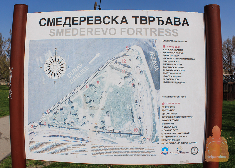 План Смедеревской крепости