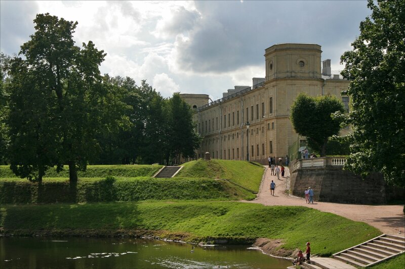 Гатчинский парк, Панорама дворца