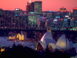 Панорама вечернего Сиднея
