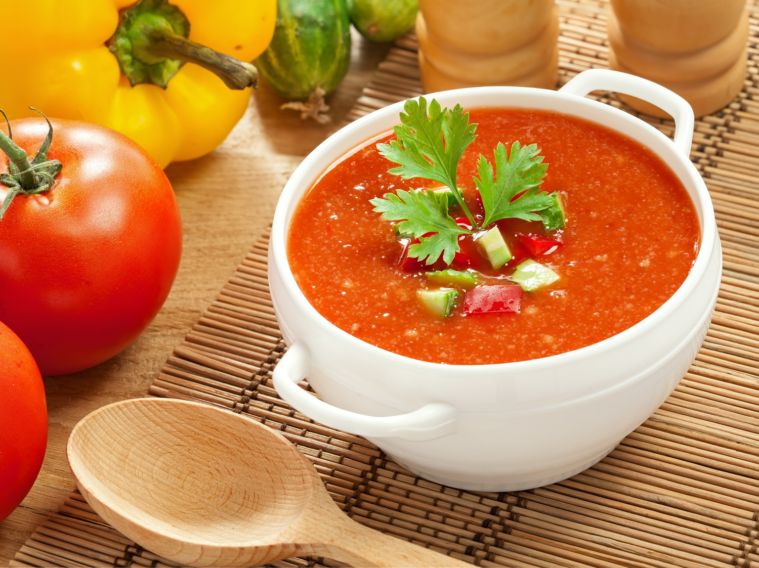 Холодный томатный суп - Гаспачо
