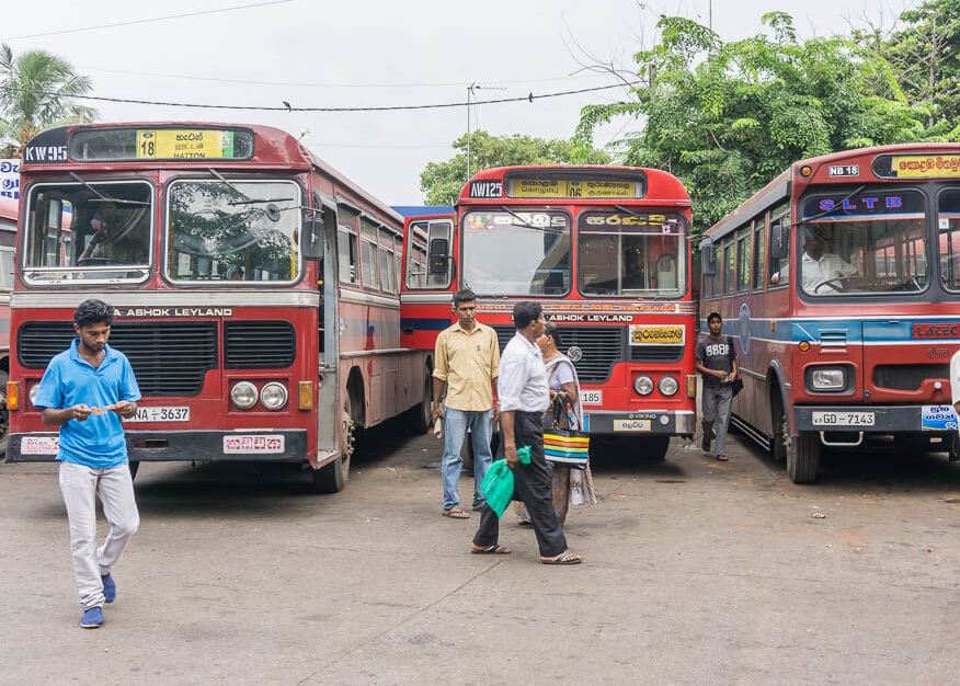 Такие автобусы ездят в Шри-Ланке