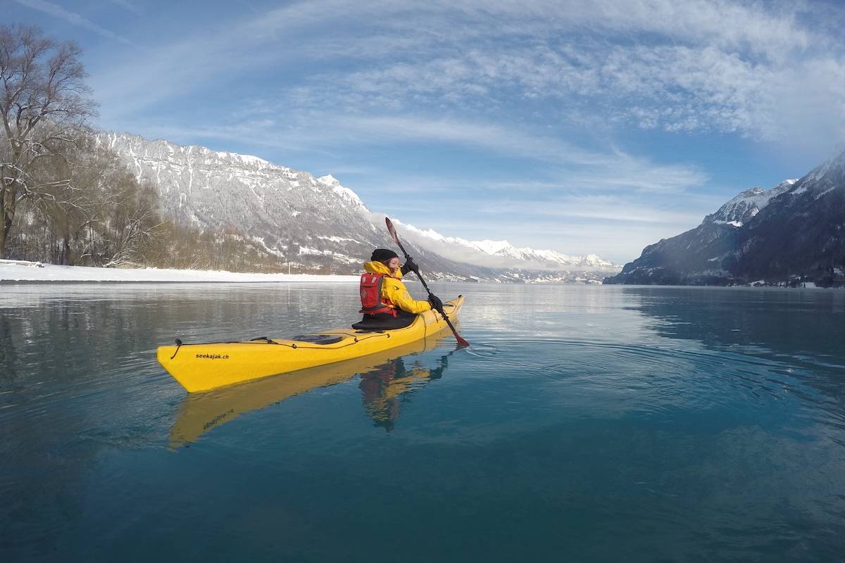 Сплав на каяке на озере Brienz