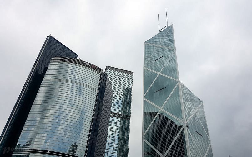 Знаменитый небоскреб - башня банка Китая