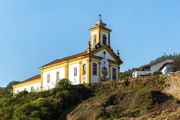 Носа-Сеньора-das Merces церковь в Ору-Прету, Бразилия — стоковое фото