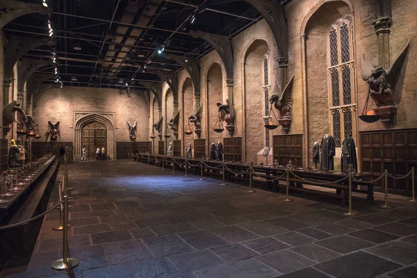 Большой зал в Хогвартсе набор в Leavesden — стоковое фото