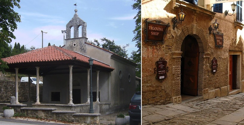 Святилище и магазин в Грожняне (Хорватия)