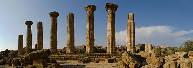 Храм Геракла в Долине Храмов, Agrigento, Сицилия
