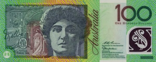 Вариант купюры в австралийских долларах